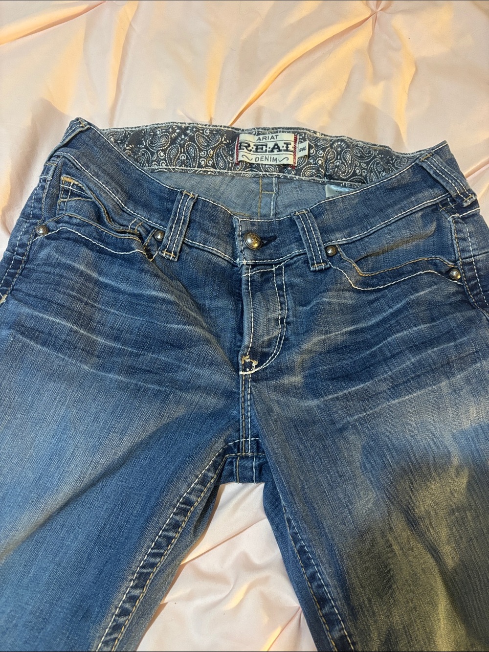 Ariat Women's Faded Blue Boot Cut Jeans
